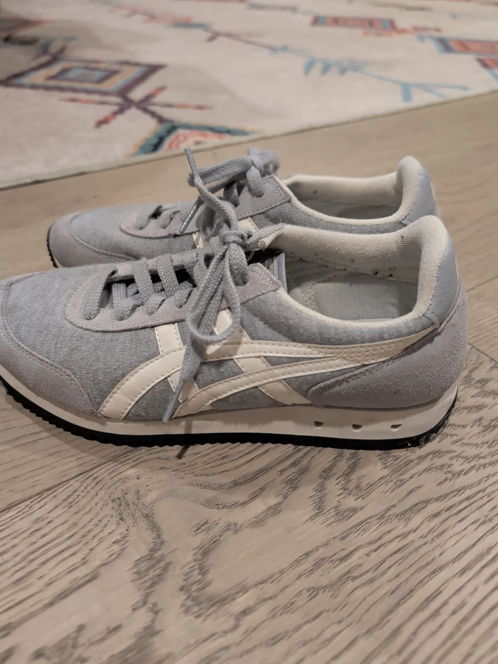 Onitsuka Tiger by Asics Light Gray and White Women's Sneakers